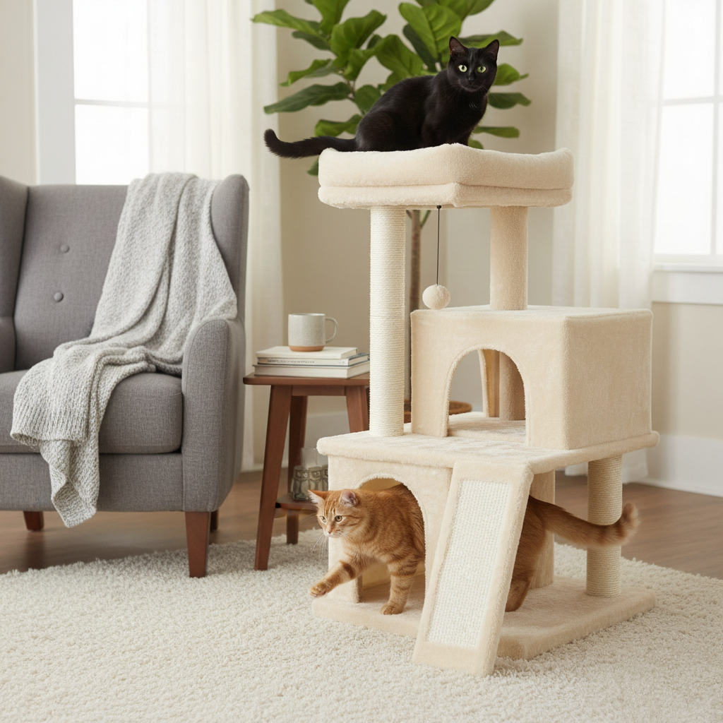 Arbre à chat : Le Duplex Félin