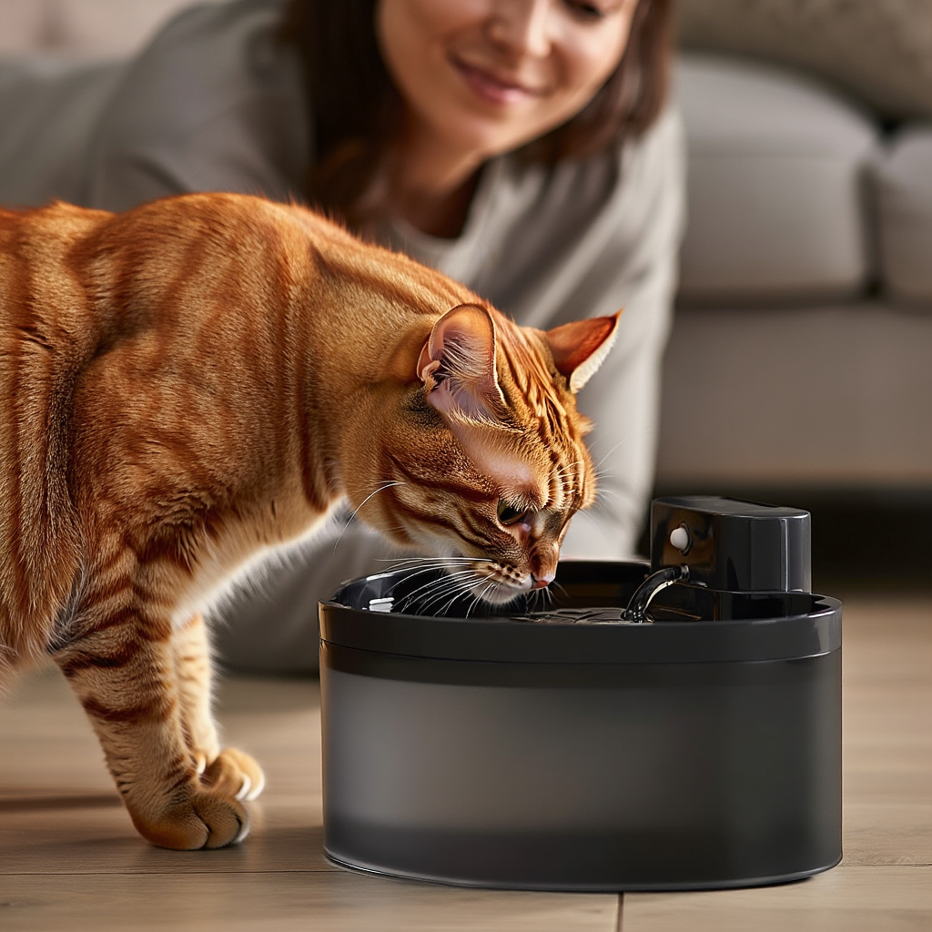 Fontaine à eau Chat : L'Hydratation Clear-View