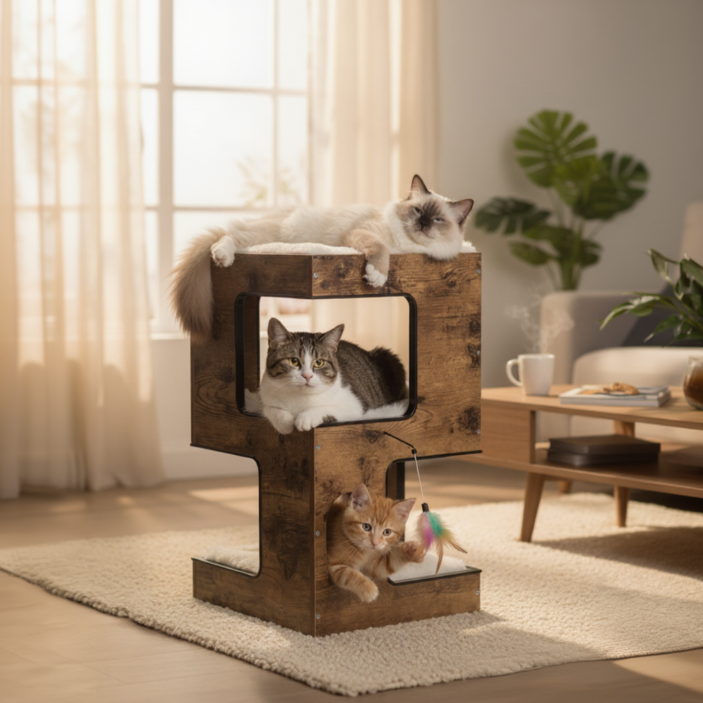 Arbre à chat : La Table Cubique Cosy