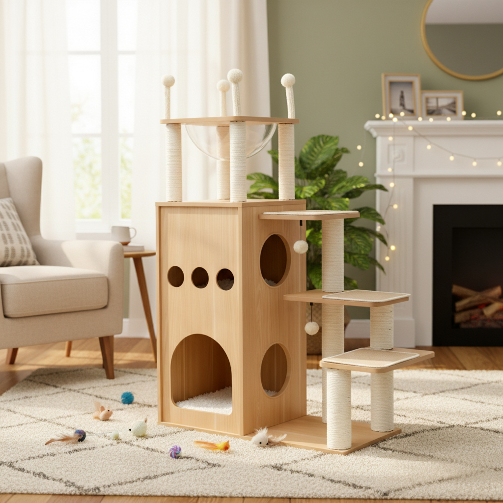 Arbre à chat : L'Arbre Bibliothèque