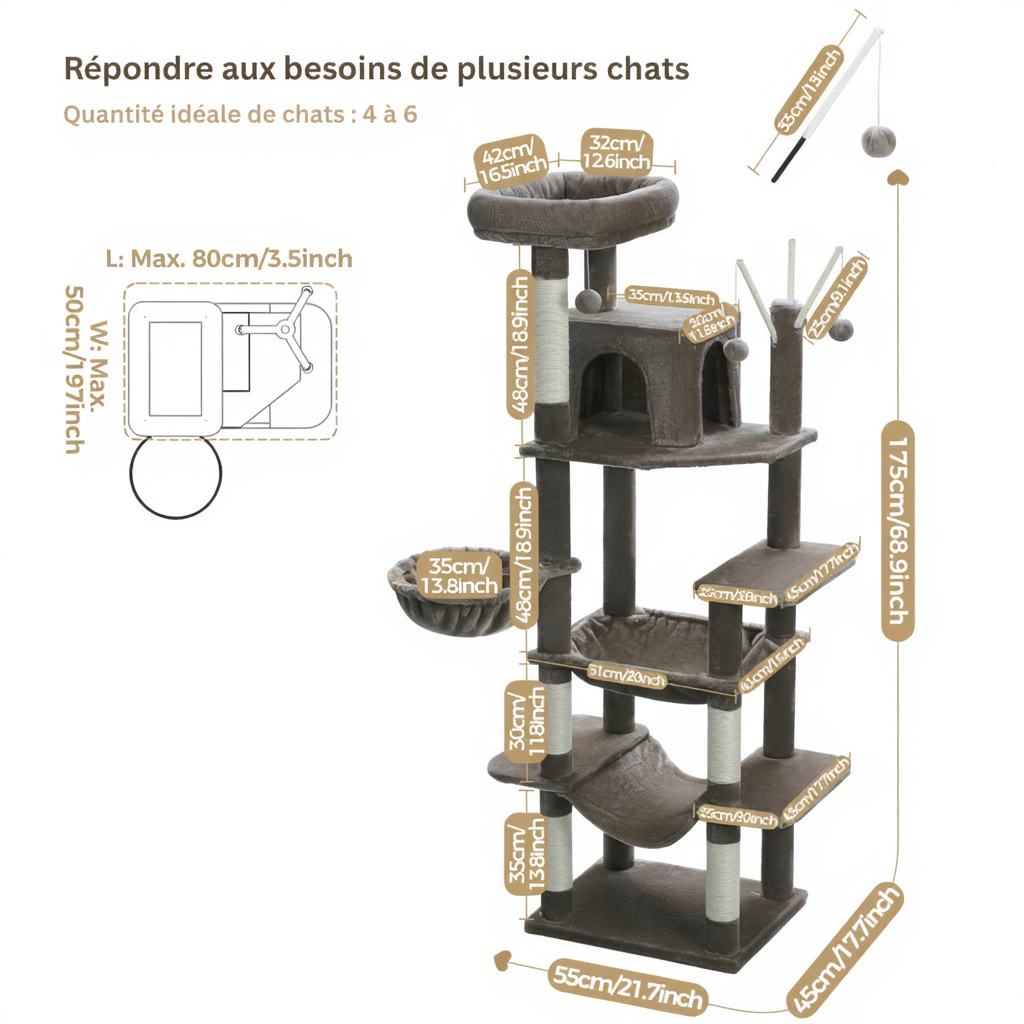 Arbre à chat : L'Hôtel des Félins