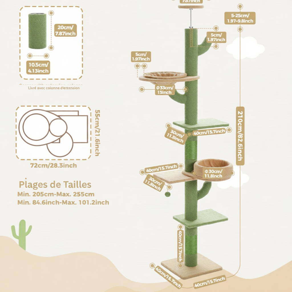 Arbre à chat : L'Arbre Cactus Géant