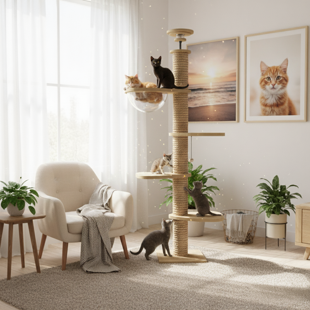 Arbre à chat : Le Poteau SkyLuxe