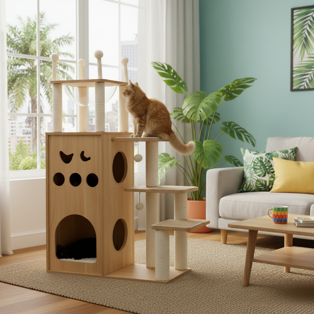 Arbre à chat : L'Arbre Bibliothèque