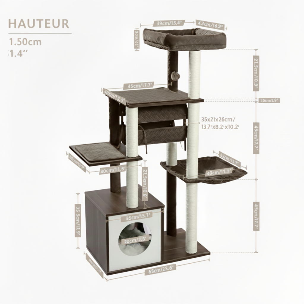 Arbre à chat : Le Cocon Élégance