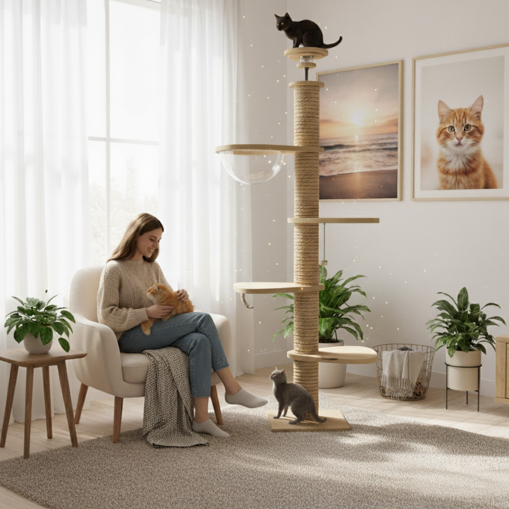 Arbre à chat : Le Poteau SkyLuxe