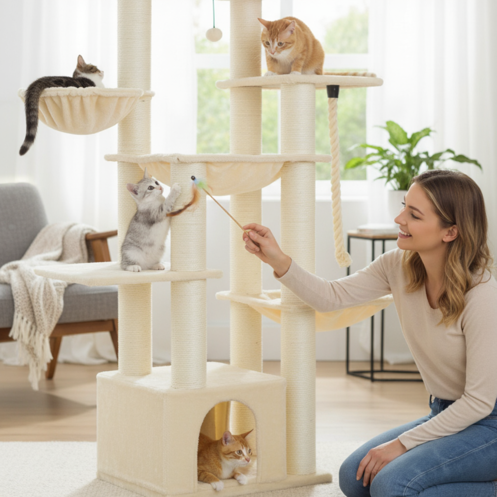 Arbre à chat : Le Refuge Cocooning Familial