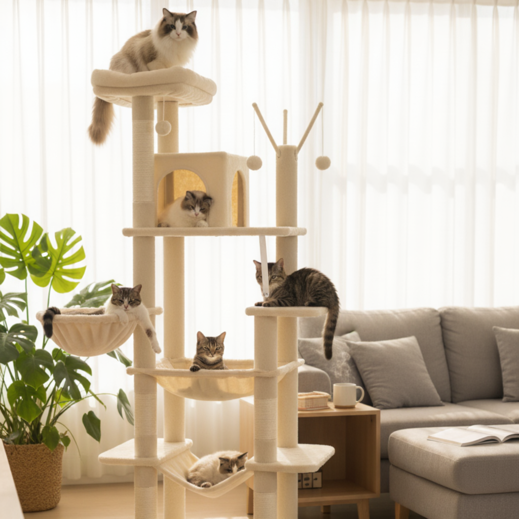 Arbre à chat : L'Hôtel des Félins