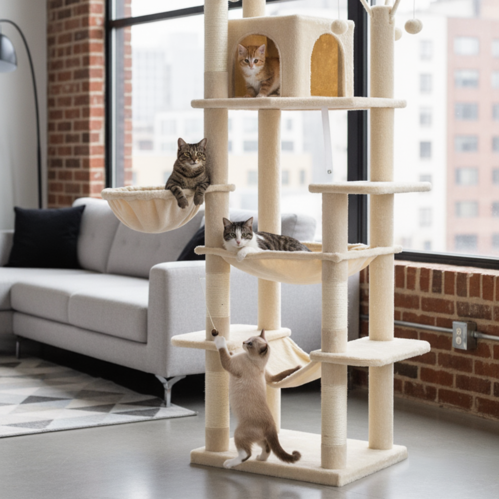 Arbre à chat : L'Hôtel des Félins