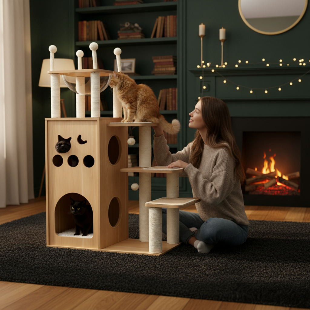 Arbre à chat : L'Arbre Bibliothèque