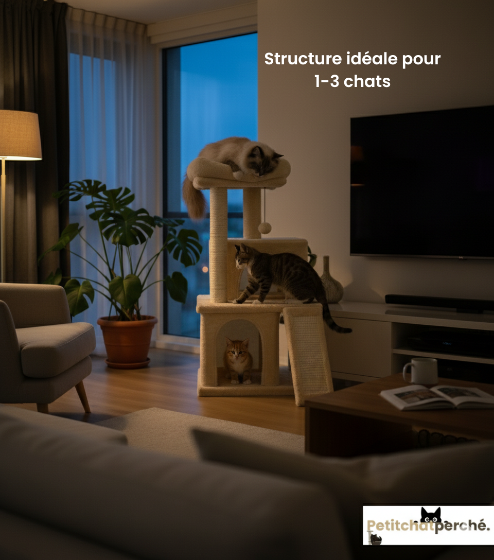 Arbre à chat : Le Duplex Félin