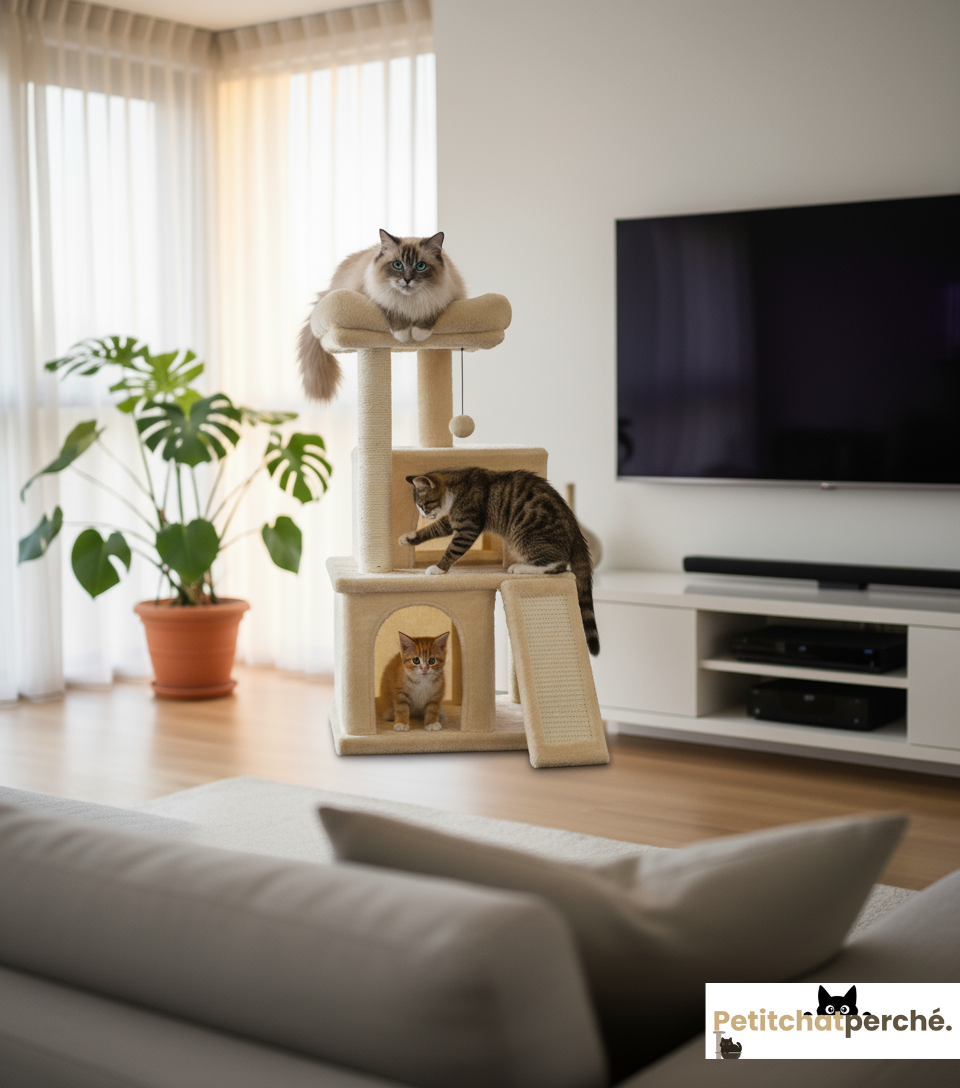 Arbre à chat : Le Duplex Félin