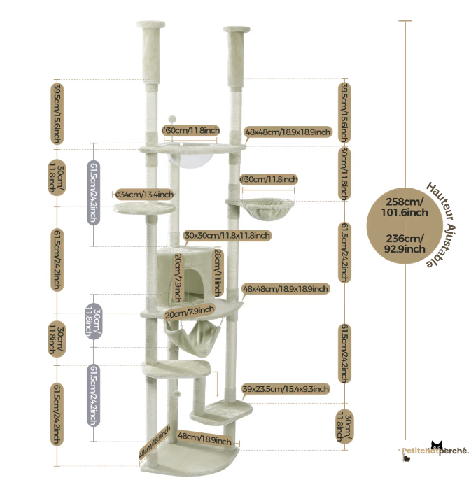 Arbre à chat : Le Pilier Royal Duplex