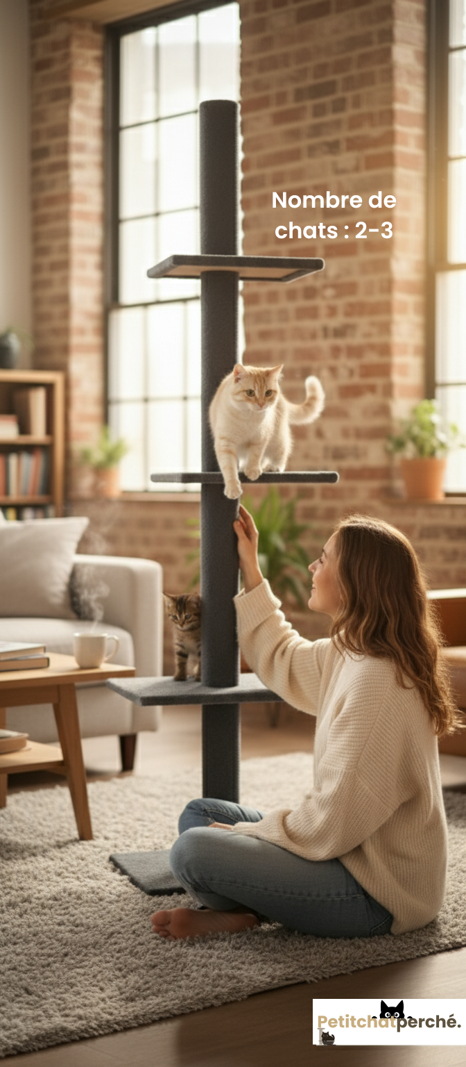 Arbre à chat : La Tour Télescopique XXL
