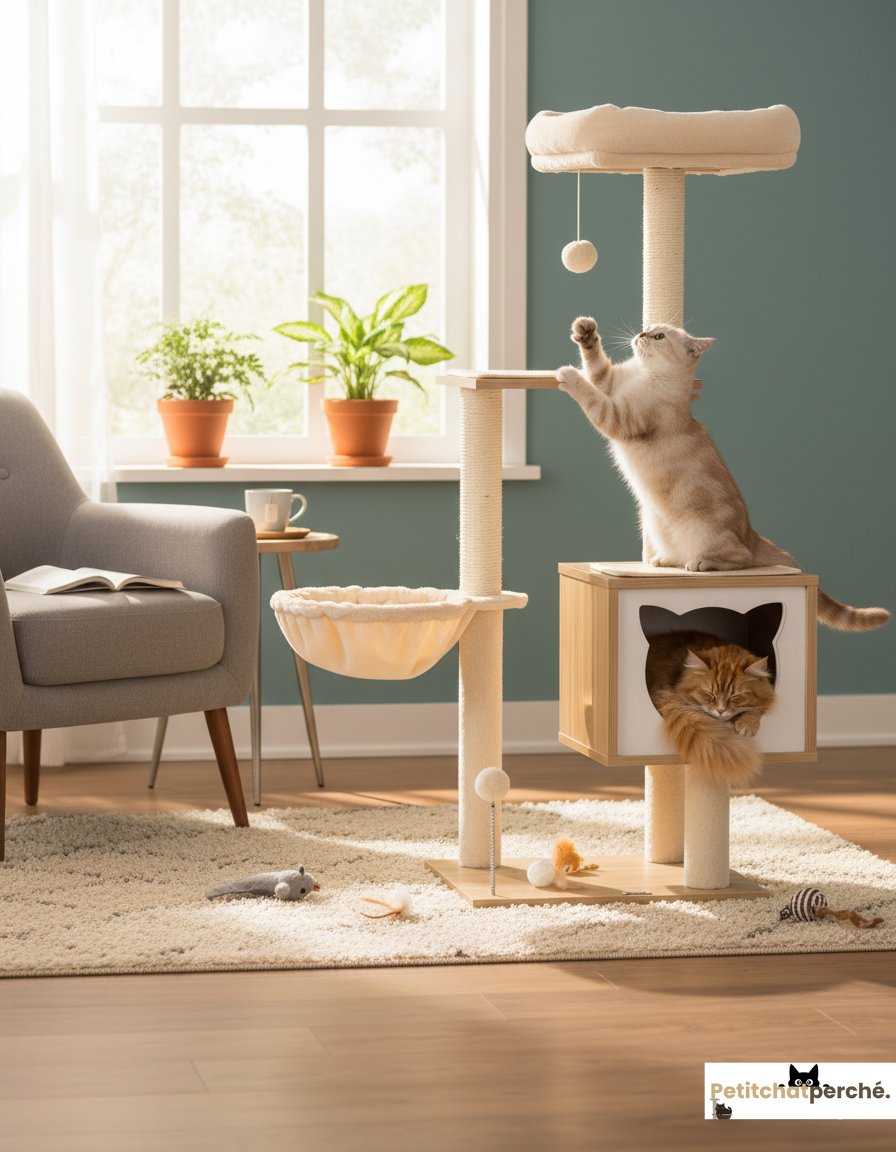 Arbre à chat : Le Meuble Cocoon Tête de Chat