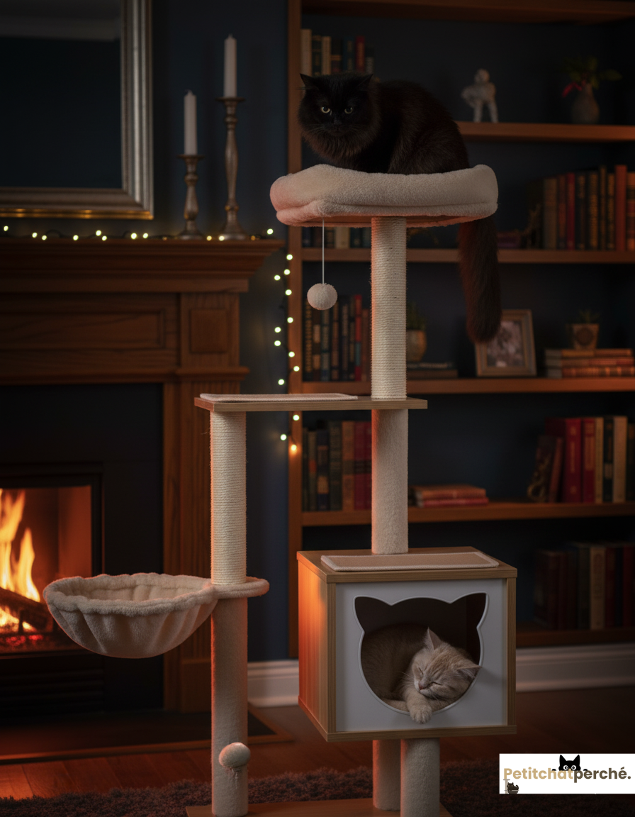 Arbre à chat : Le Meuble Cocoon Tête de Chat