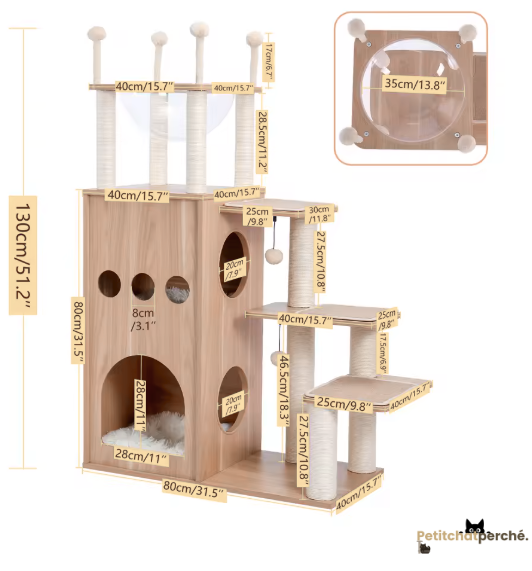 Arbre à chat : L'Arbre Bibliothèque