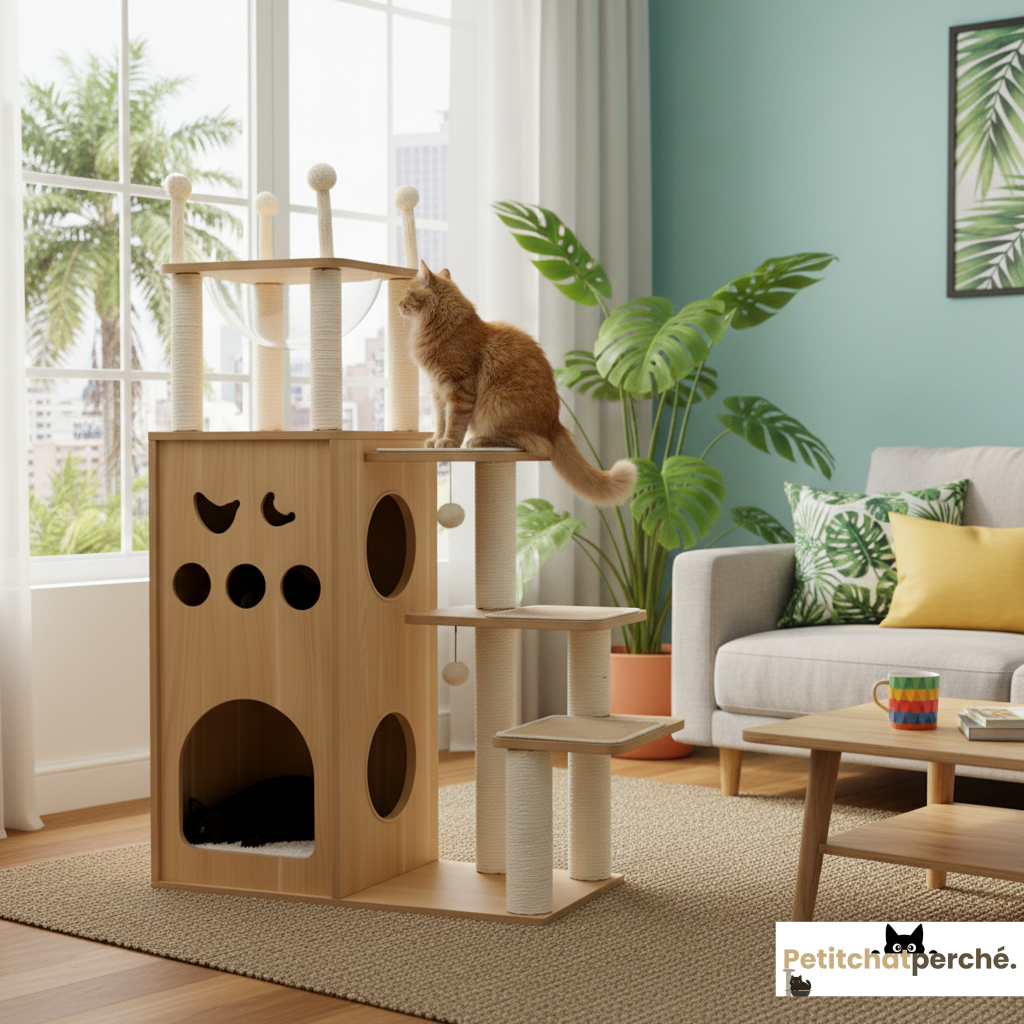 Arbre à chat : L'Arbre Bibliothèque