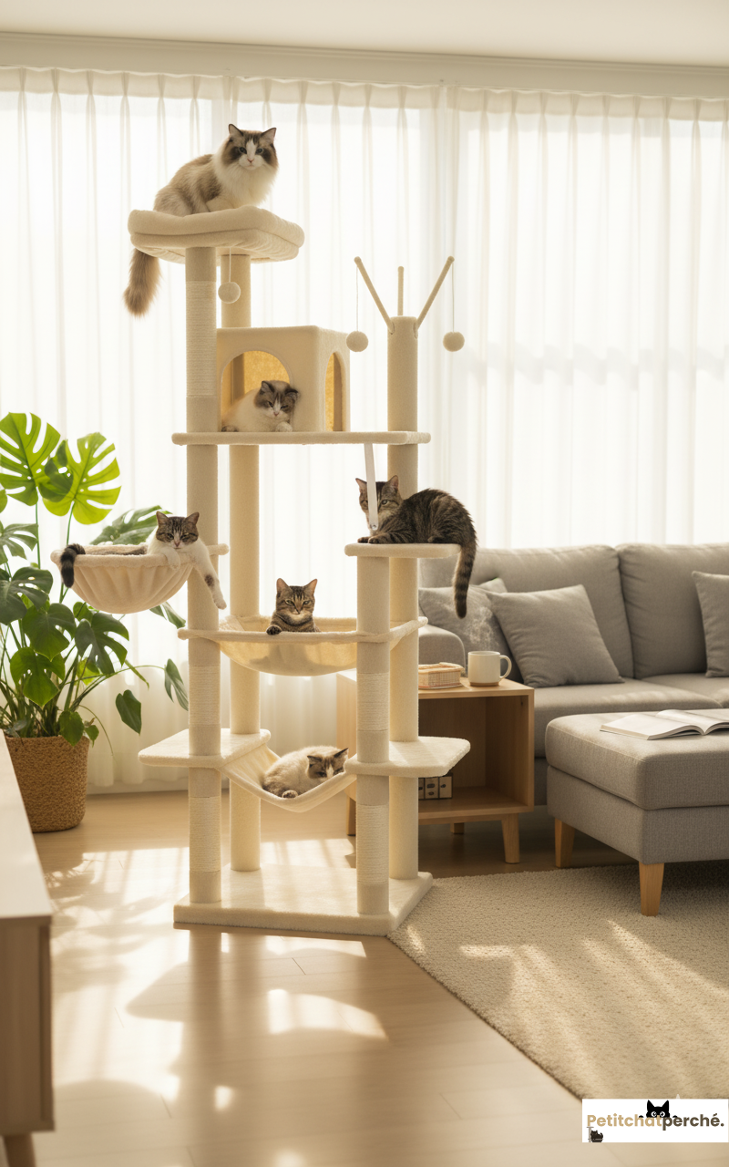 Arbre à chat : L'Hôtel des Félins