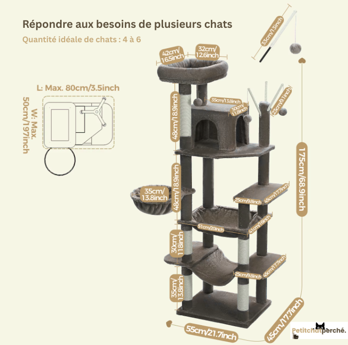 Arbre à chat : L'Hôtel des Félins