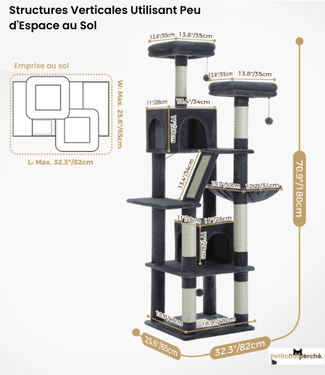 Arbre à chat : Le Refuge Panoramique Duo