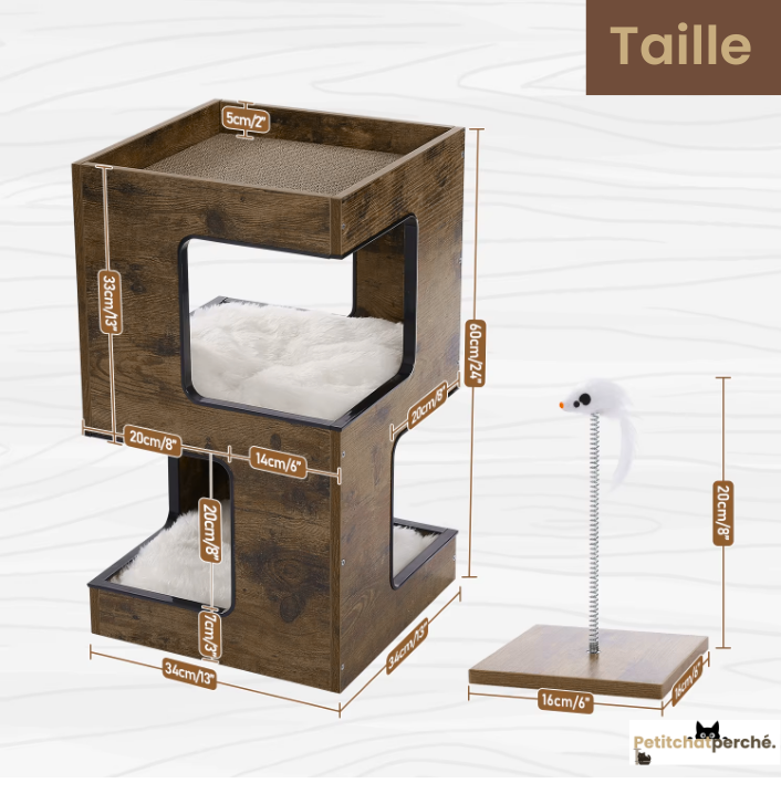 Arbre à chat : La Table Cubique Cosy