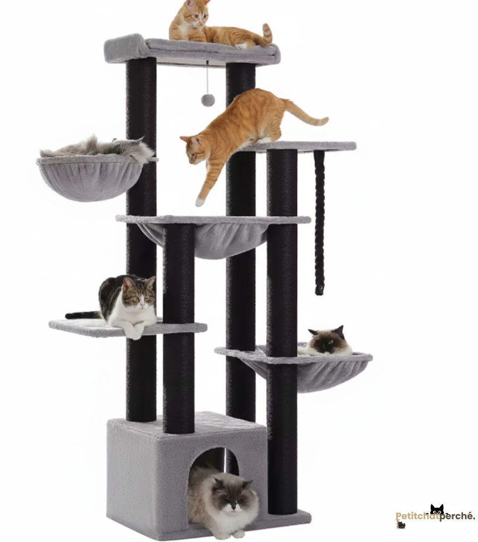 Arbre à chat : Le Refuge Cocooning Familial