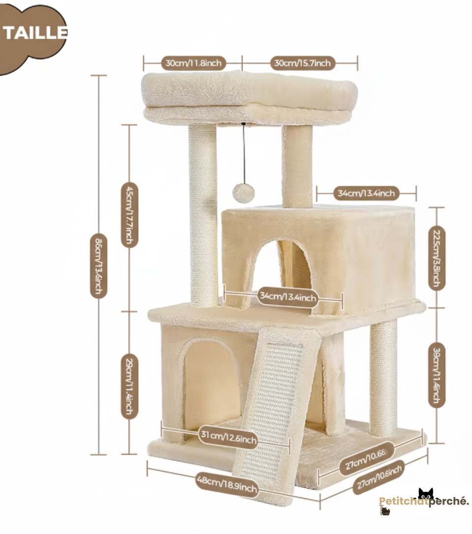 Arbre à chat : Le Duplex Félin