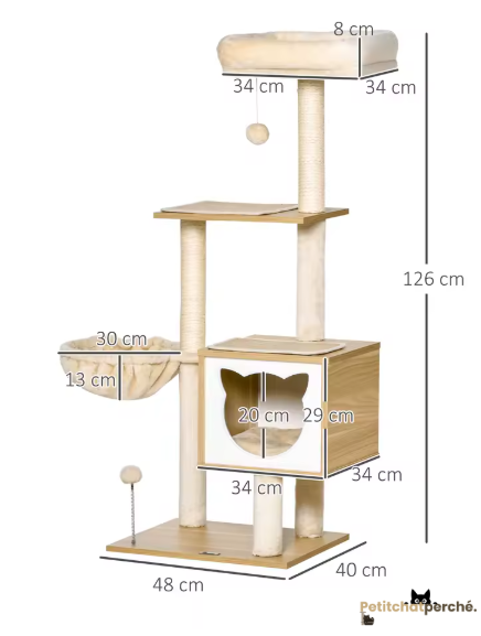 Arbre à chat : Le Meuble Cocoon Tête de Chat