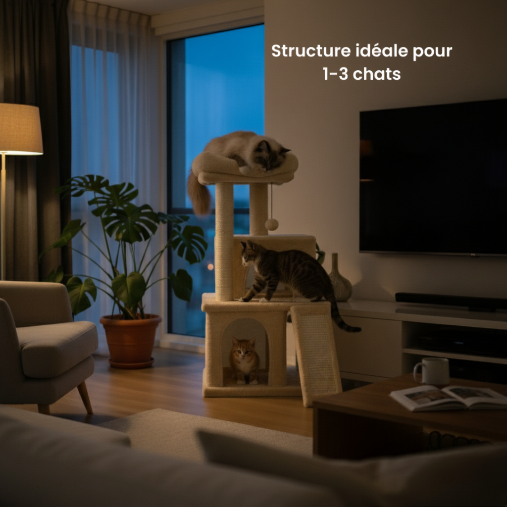 Arbre à chat : Le Duplex Félin