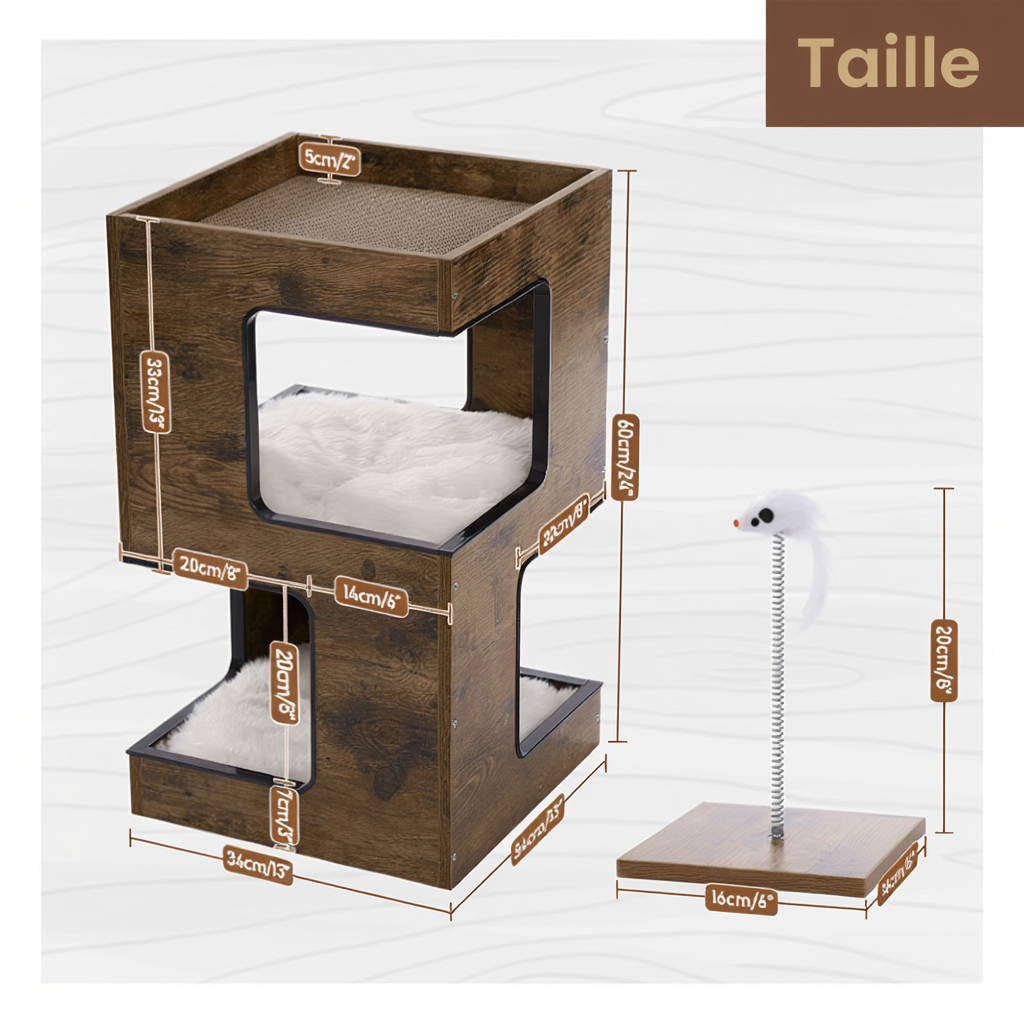 Arbre à chat : La Table Cubique Cosy